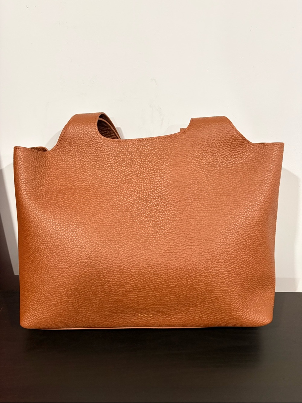 Women's Cuyana System 16" Laptop Tote leather | color: Dark Chestnut
